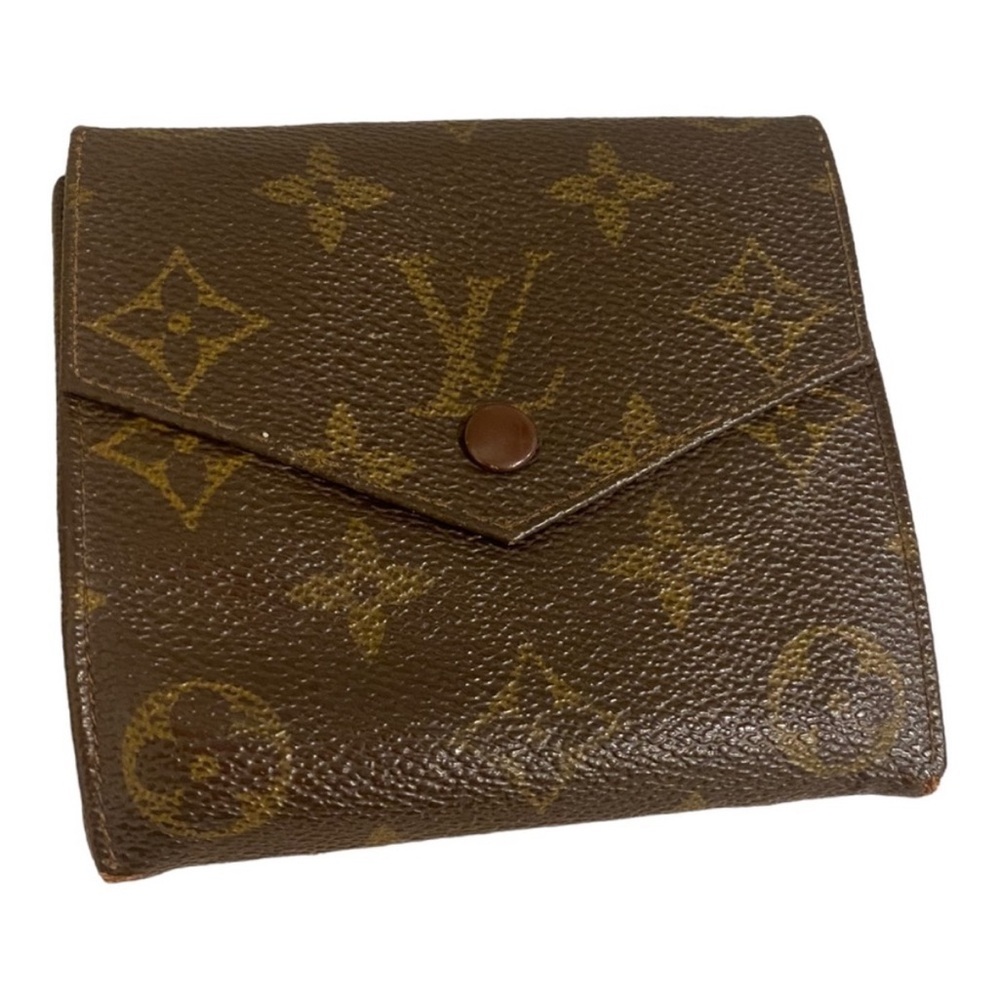 LOUIS VUITTON LV 1990 Monogram Brown Elise Wallet Authentic